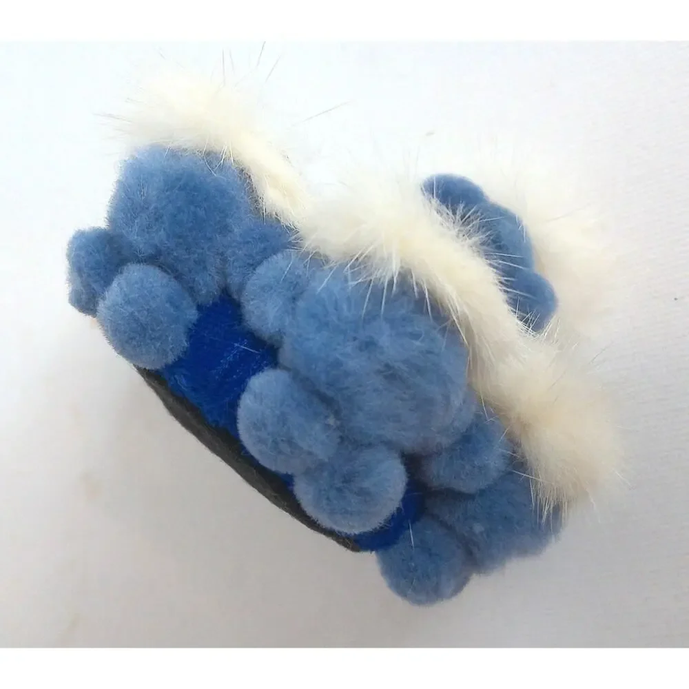 Vintage Alaskan Blanket Toss Fur Pin Cushion by Northern Creations New